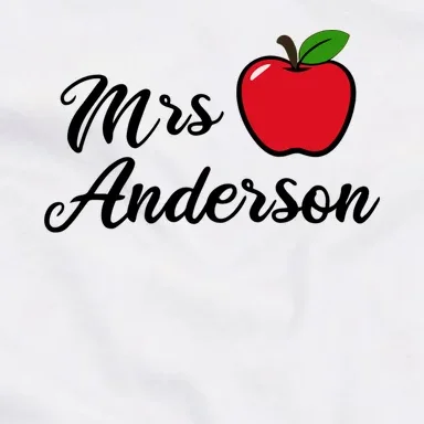 Custom Teacher Personalized Name Tank Top - Front - Close-up