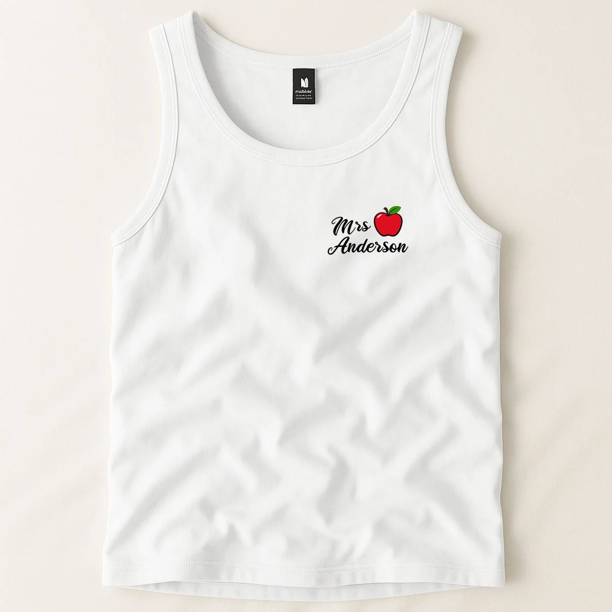 Custom Teacher Personalized Name Tank Top - Front 1