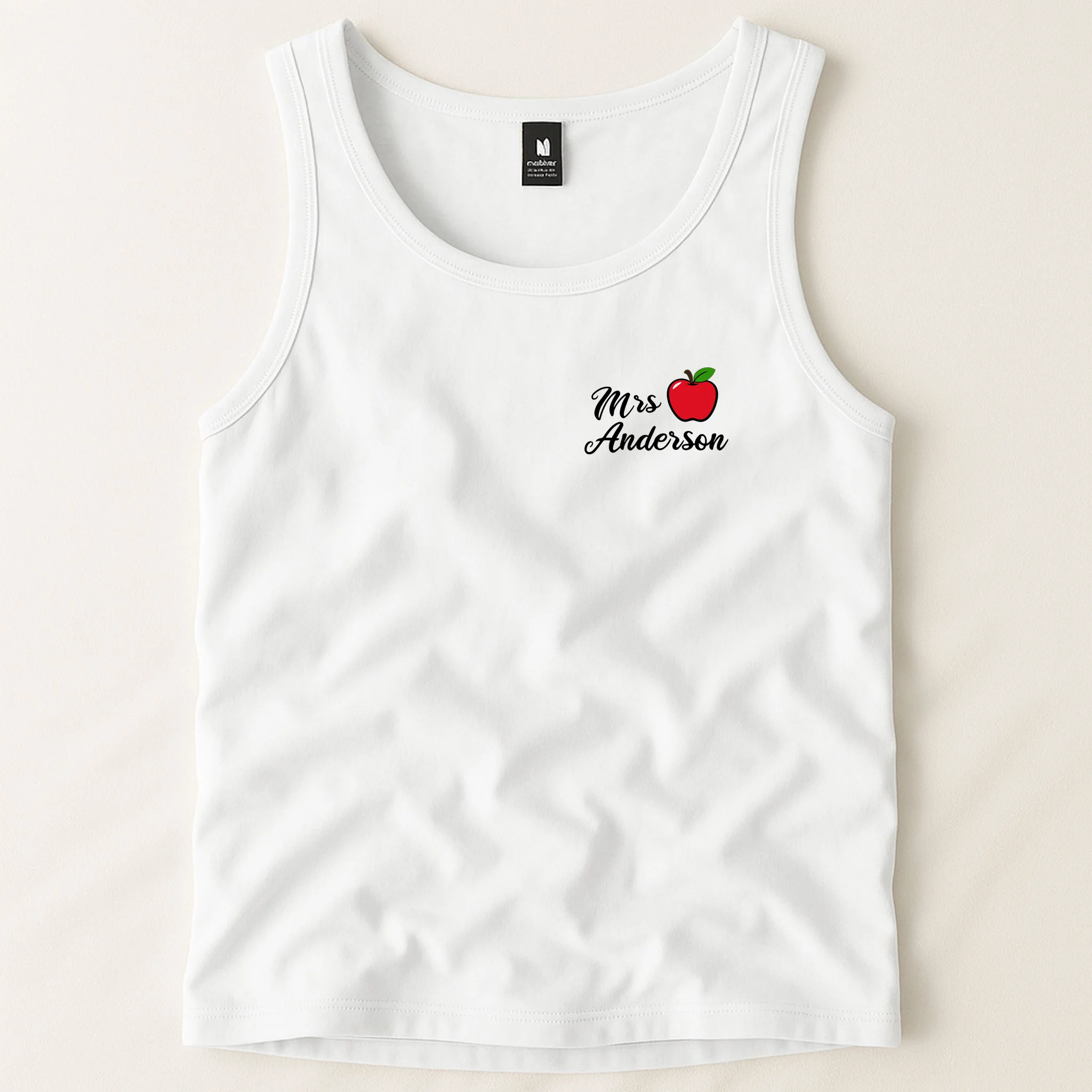 Custom Teacher Personalized Name Tank Top - Front 1