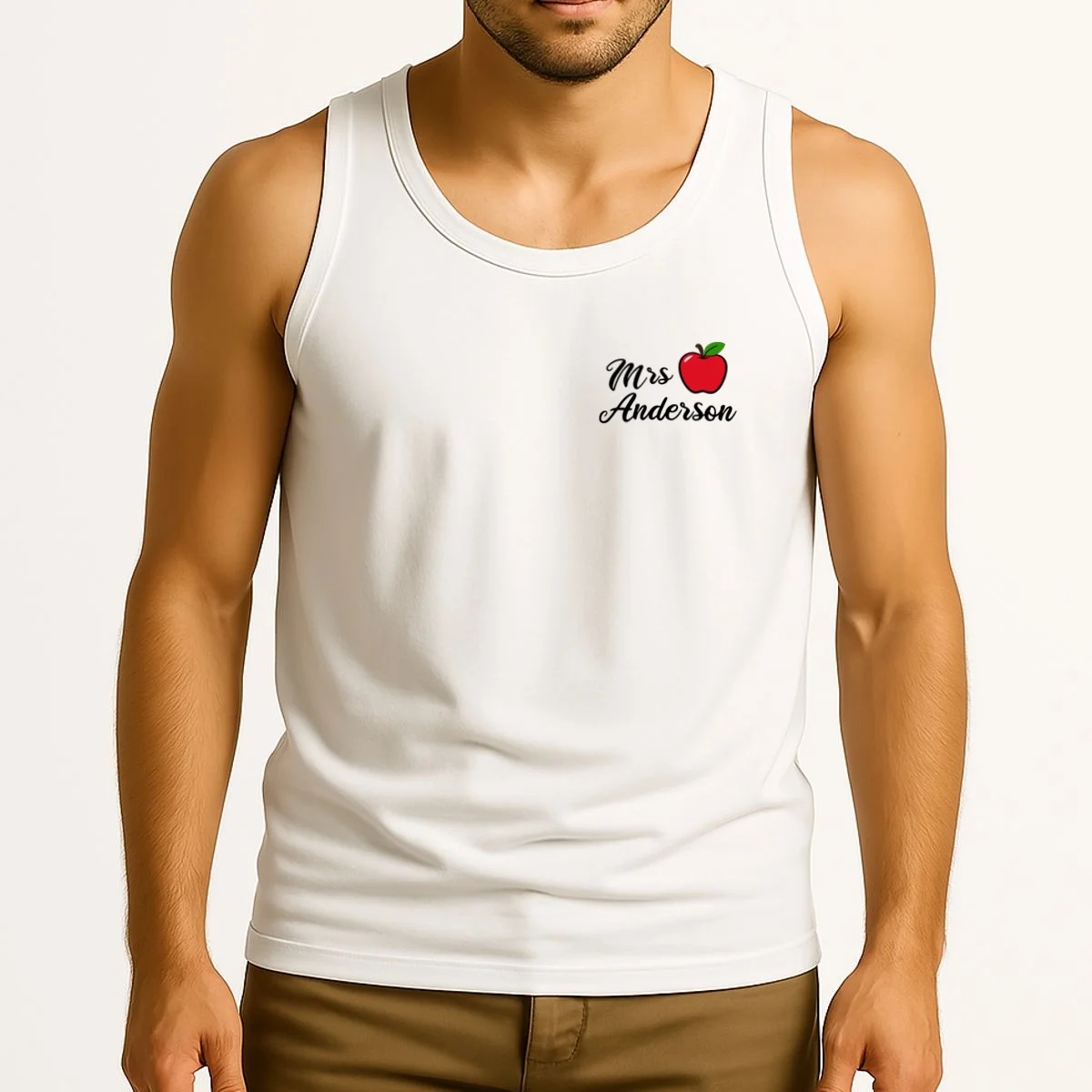 Custom Teacher Personalized Name Tank Top - Front 2