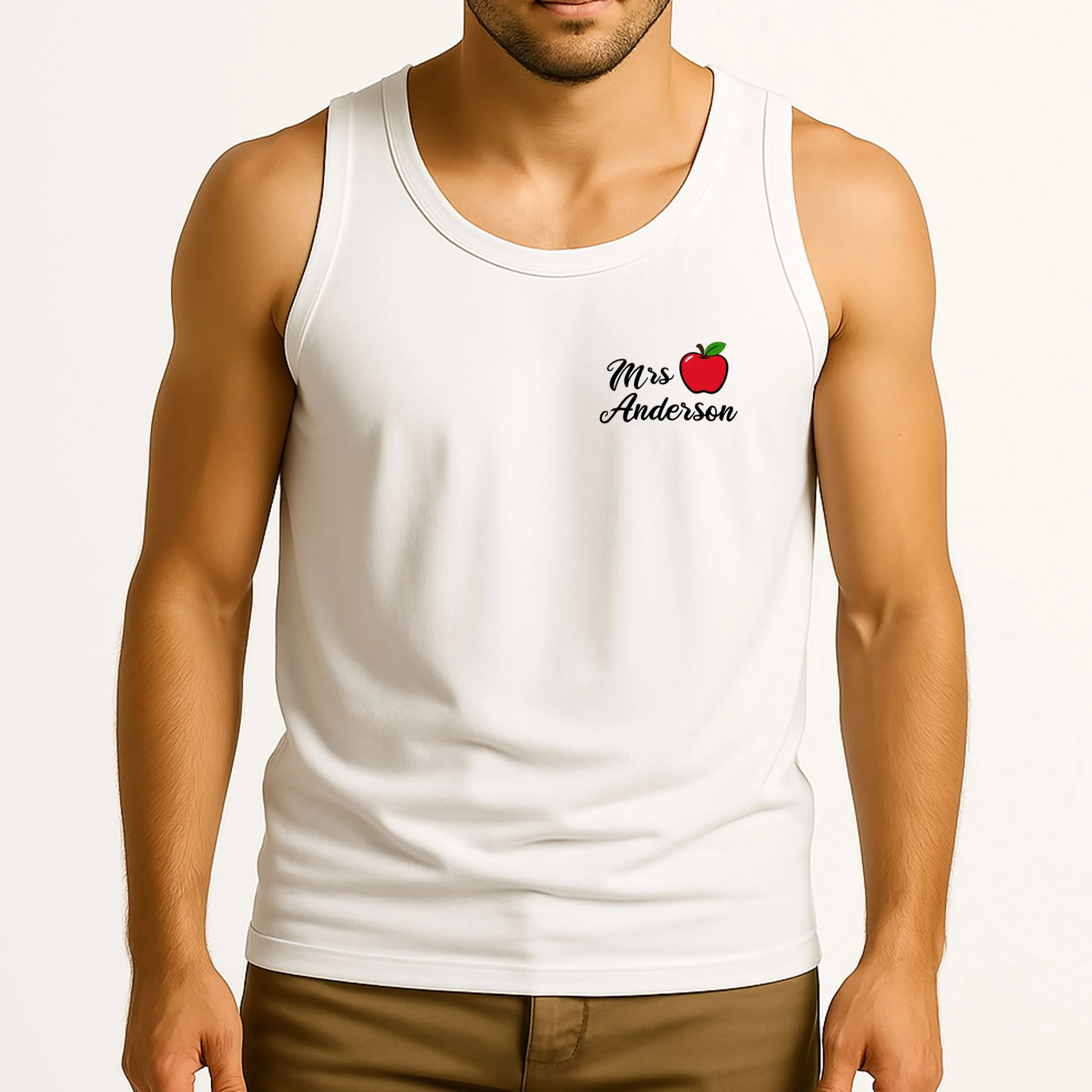 Custom Teacher Personalized Name Tank Top - Front 2