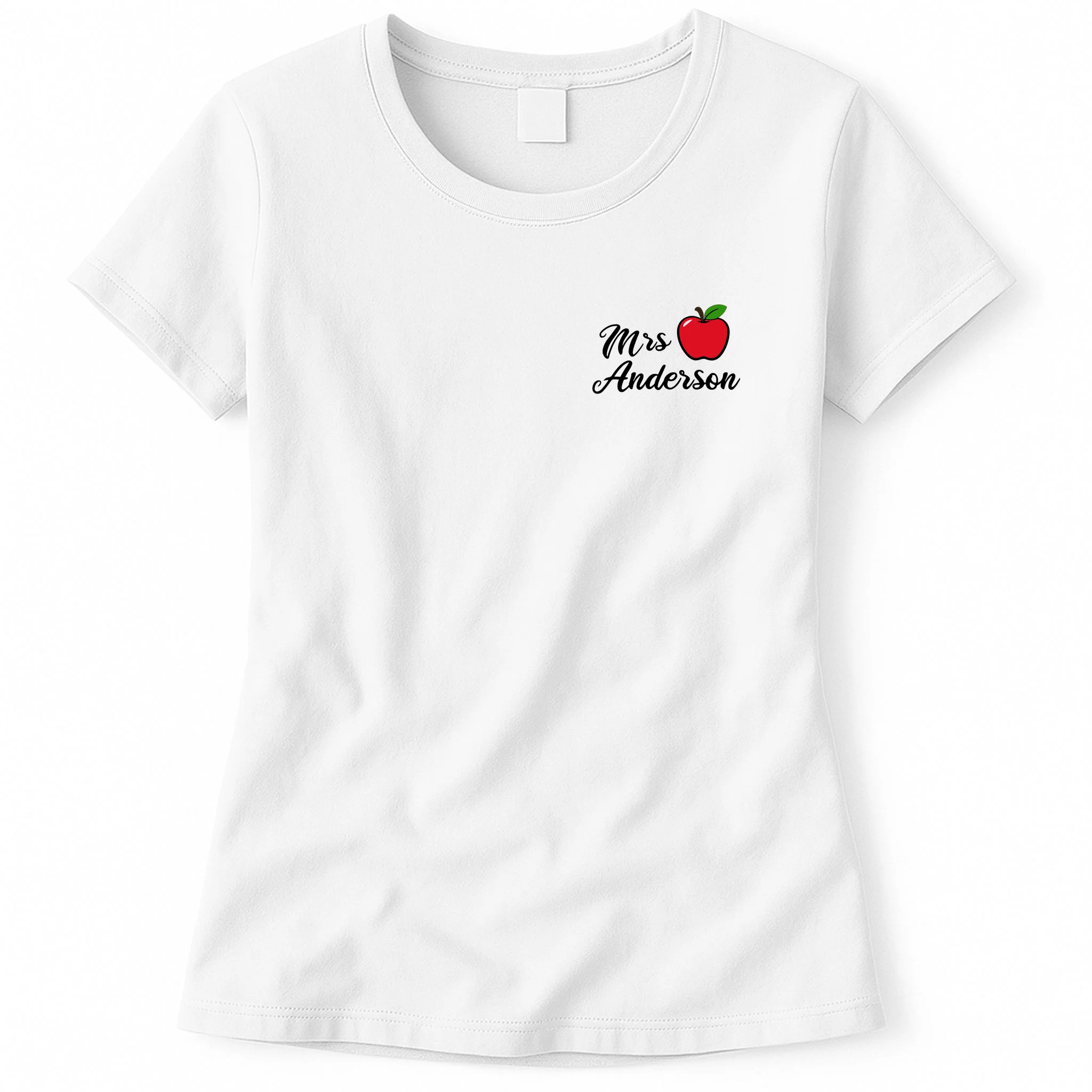Custom Teacher Personalized Name Women's T-Shirt - Front
