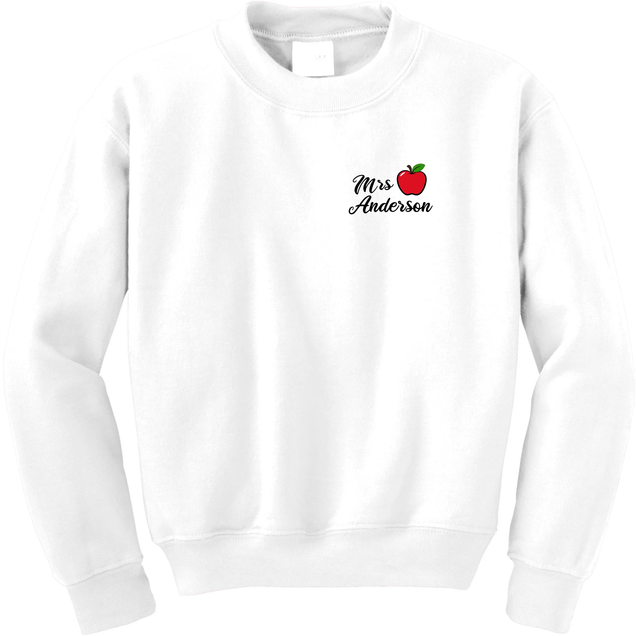 Custom Teacher Personalized Name Kids Sweatshirt - Front