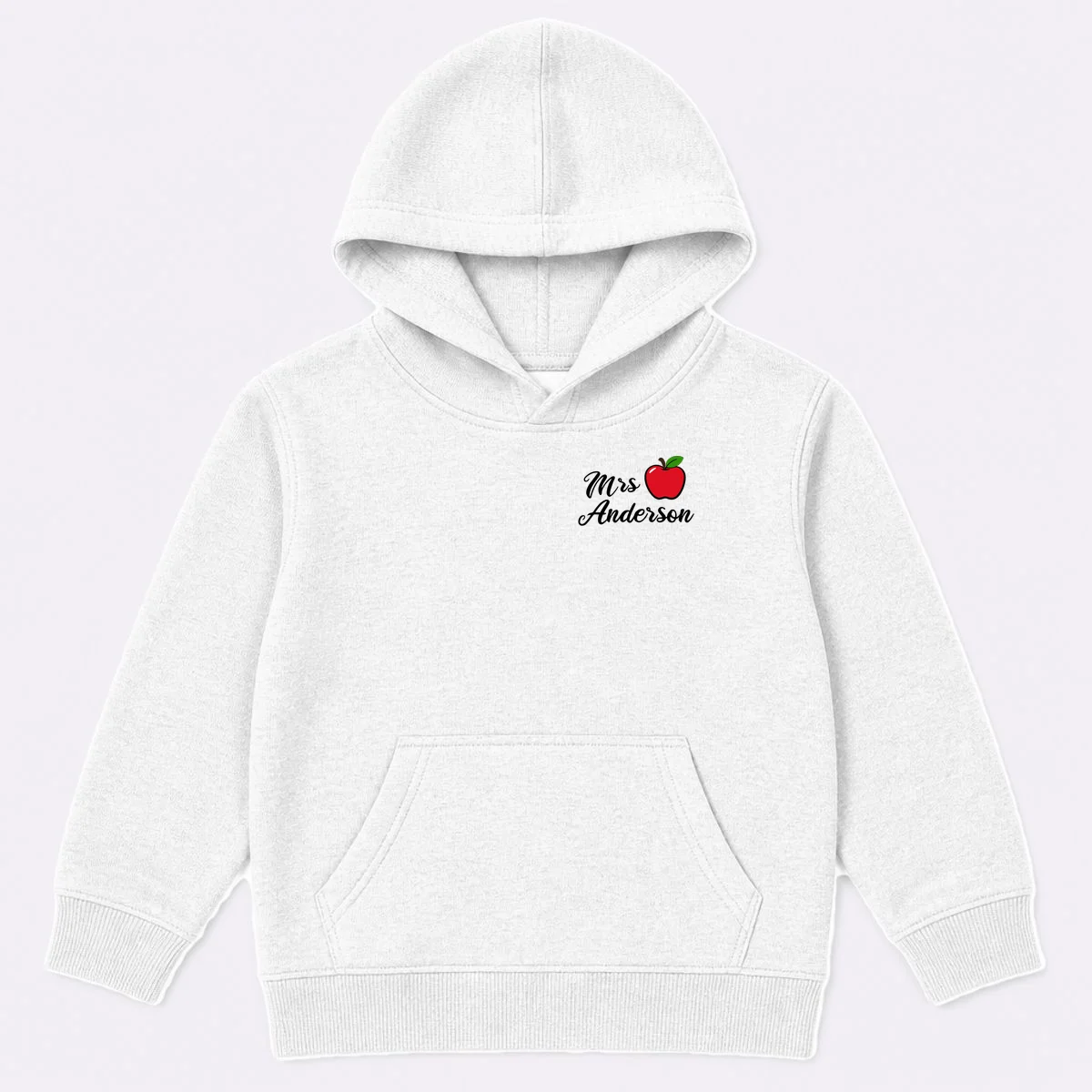 Custom Teacher Personalized Name Kids Hoodie - Front