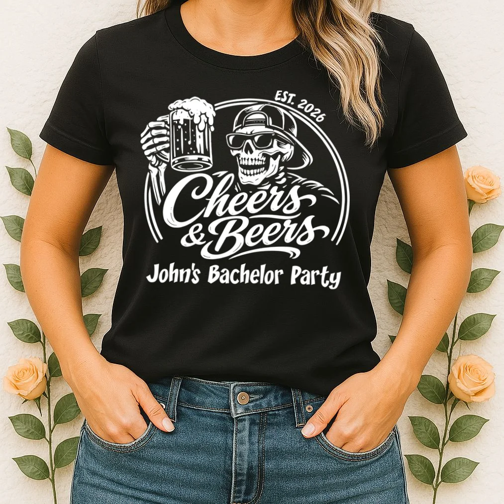 Custom Bachelor Party Skeleton Bachelor Trip Women's T-Shirt - Front 1