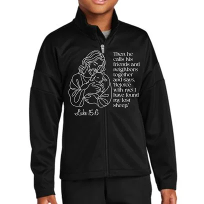 Christian Jesus and Lamb Custom Verse Custom Bible Chapter Kids Jacket Front