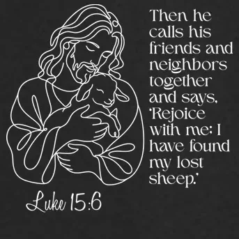 Christian Jesus and Lamb Custom Verse Custom Bible Chapter Men's Soft Jacket - Front - Close-up
