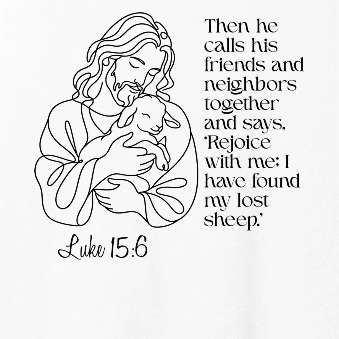 Christian Jesus and Lamb Custom Verse Custom Bible Chapter Women's Tank Top - Front - Close-up