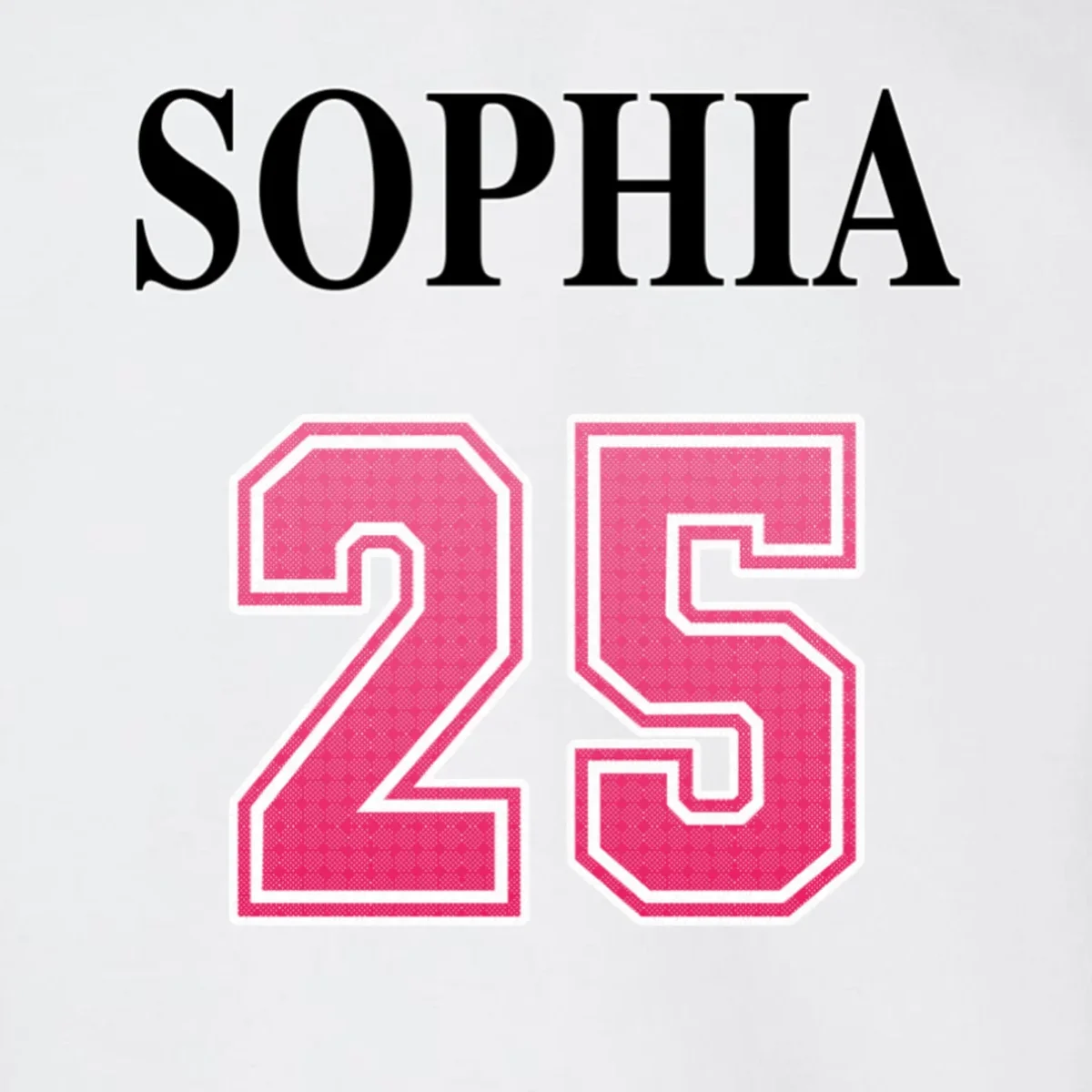 Custom Pink Out Volleyball Jersey - Personalized Name & Number Toddler Sweatshirt - Back - Close-up