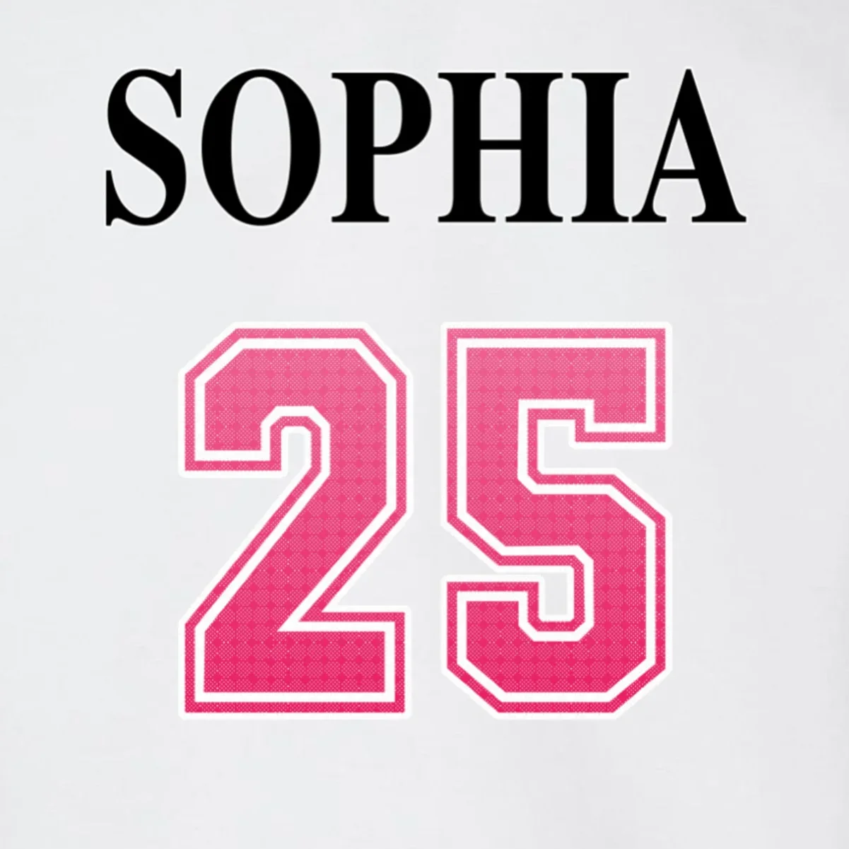 Custom Pink Out Volleyball Jersey - Personalized Name & Number Toddler Sweatshirt - Back - Close-up