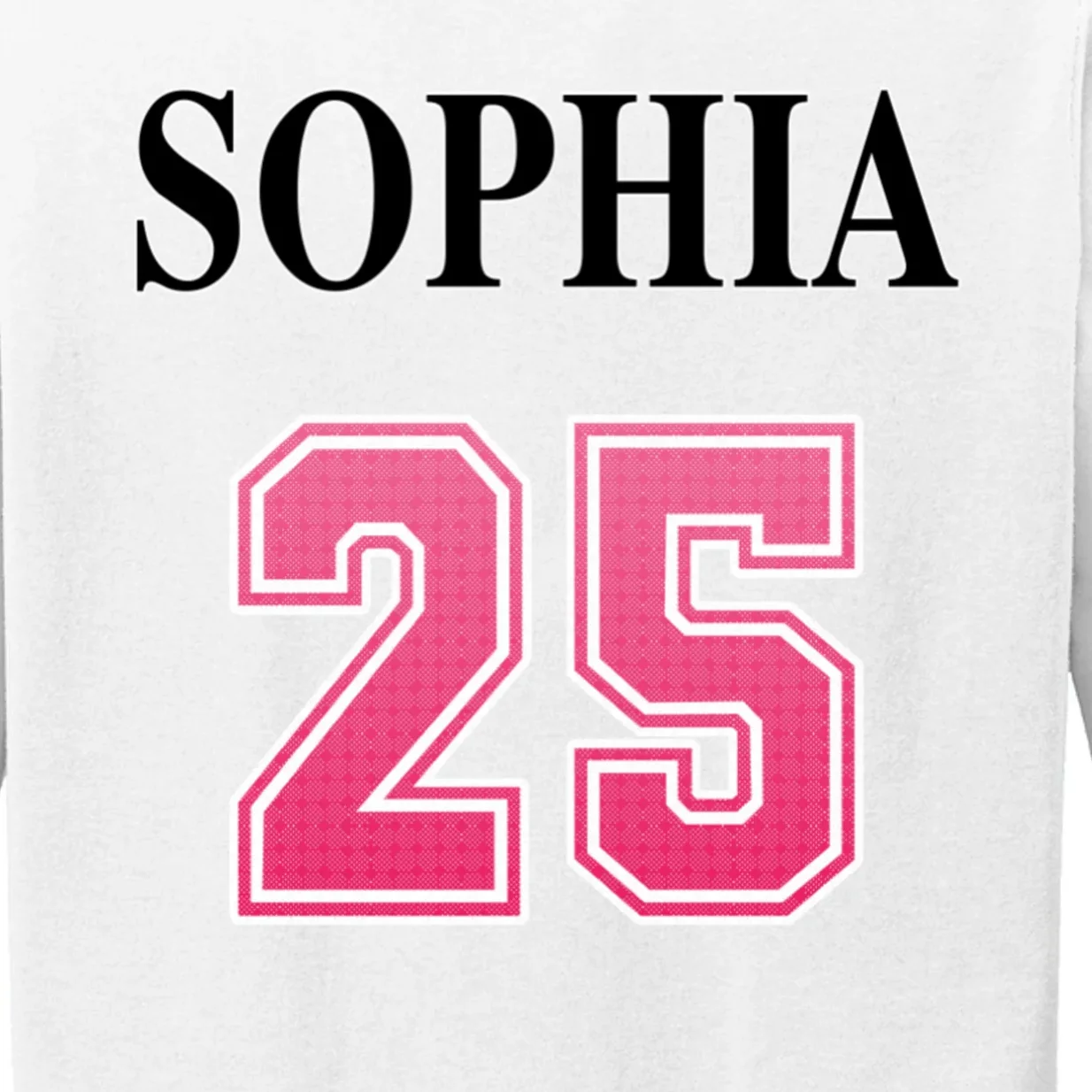 Custom Pink Out Volleyball Jersey - Personalized Name & Number Women's Long Sleeve Shirt - Back - Close-up