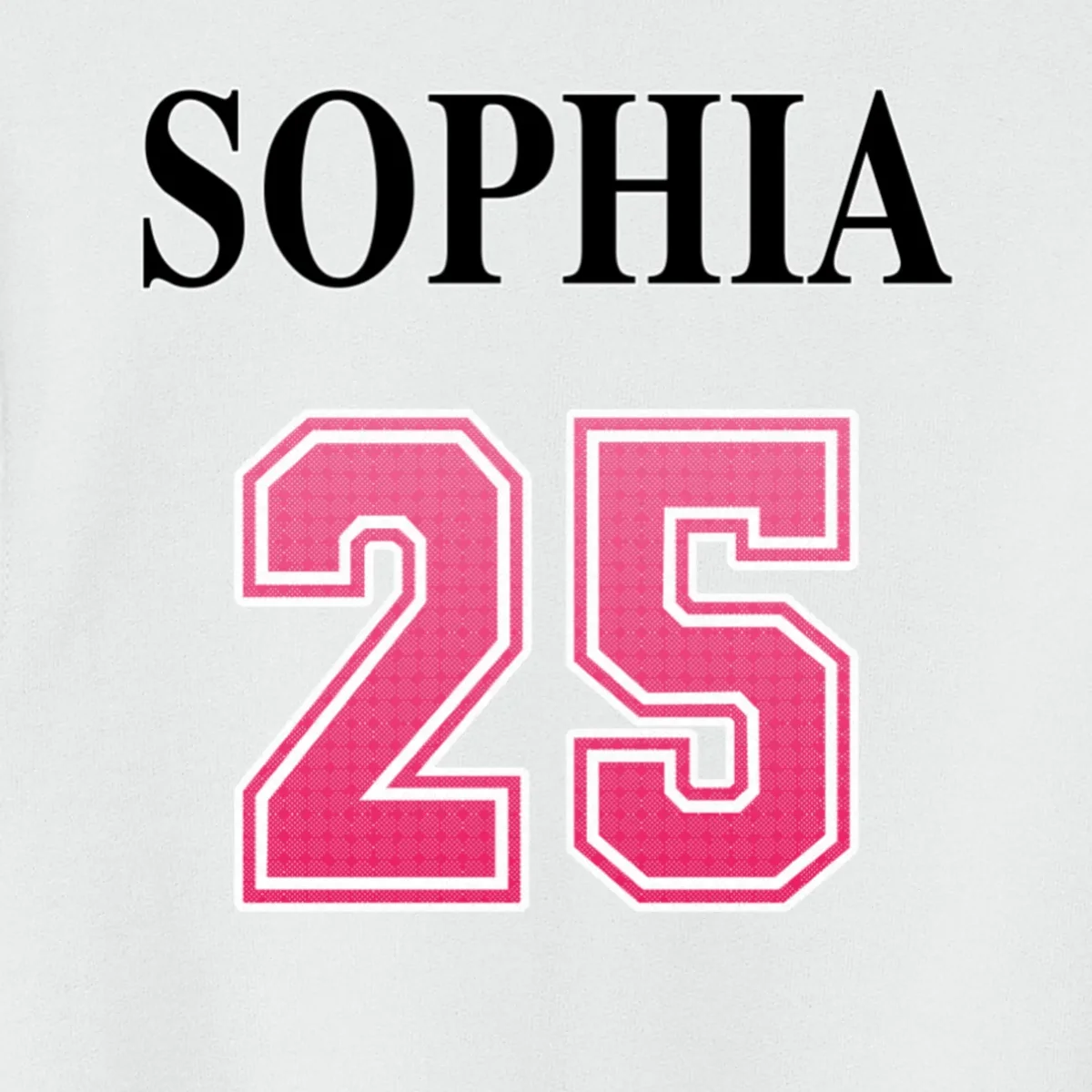 Custom Pink Out Volleyball Jersey - Personalized Name & Number Kids Sweatshirt - Back - Close-up