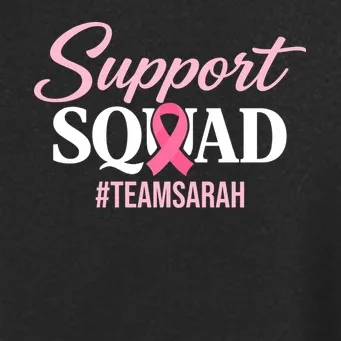Custom Support Squad Breast Cancer Awareness Women's Soft Jacket - Front - Close-up