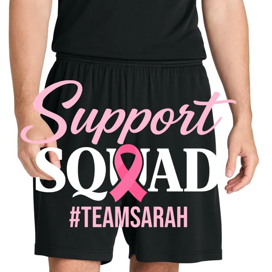 Custom Support Squad Breast Cancer Awareness Men's Shorts - Front 1