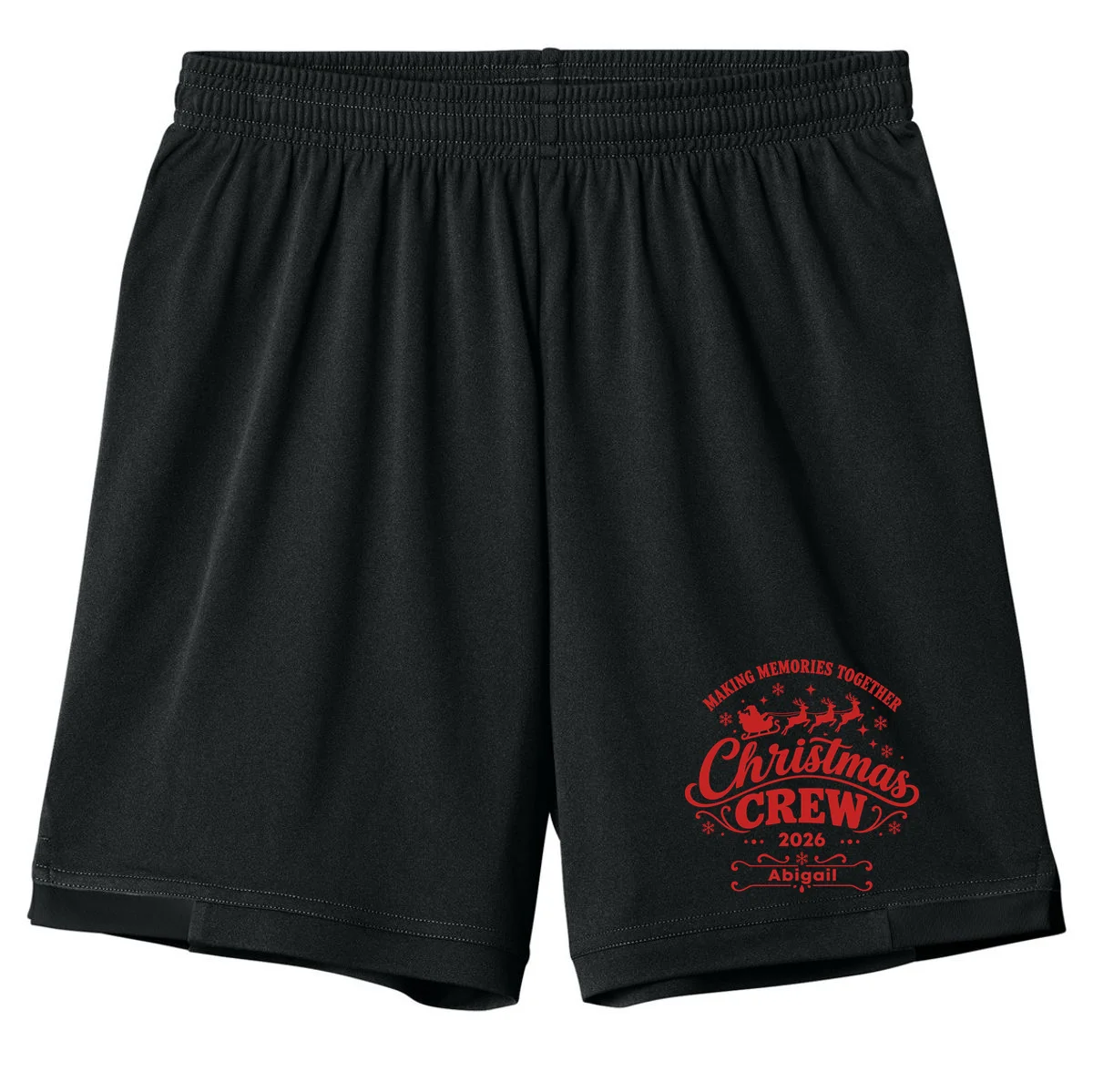 Custom Personalized Christmas Crew Kids Shorts - Front