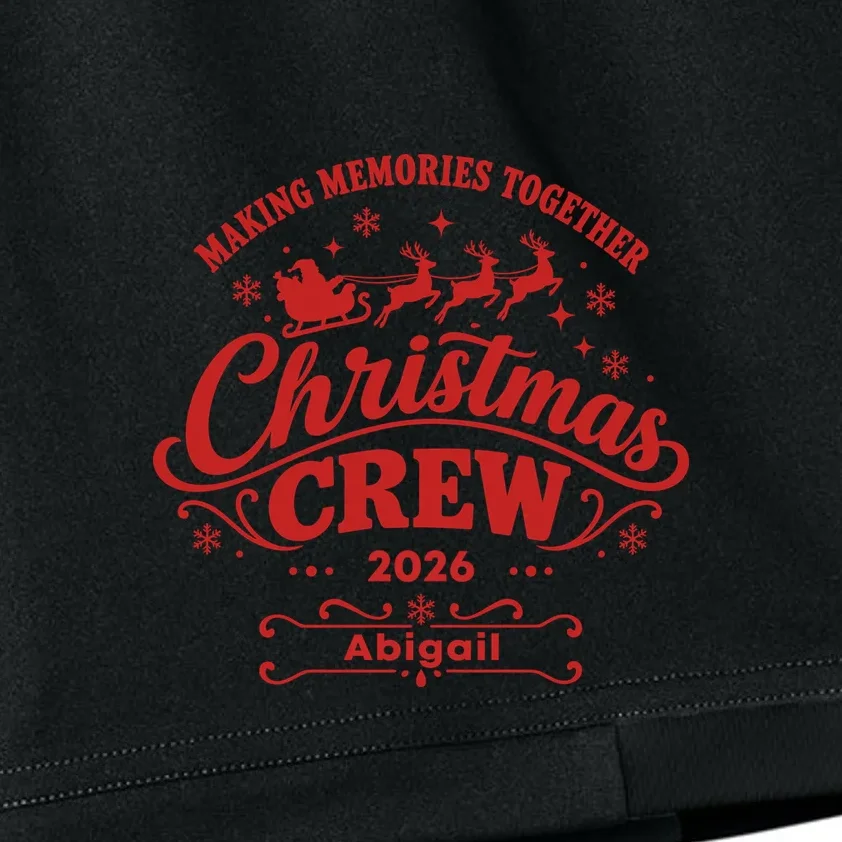 Custom Personalized Christmas Crew Kids Shorts - Front - Close-up