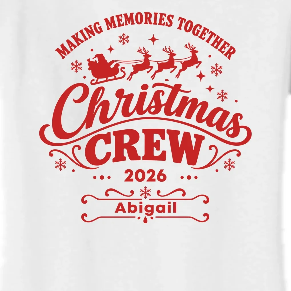 Custom Personalized Christmas Crew Women's Flannel Pajama Set - Front - Close-up