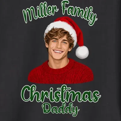 Christmas Portrait Illustration – Santa Hat & Festive Typography Men's Button Up - Front - Close-up