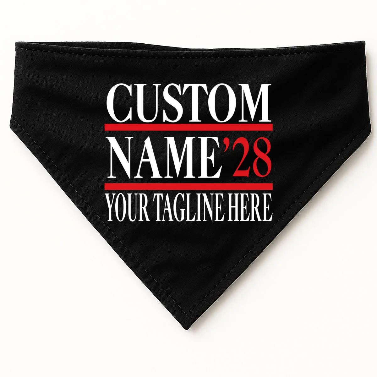 Custom Name For President 2028 Election Dog Bandana - Front