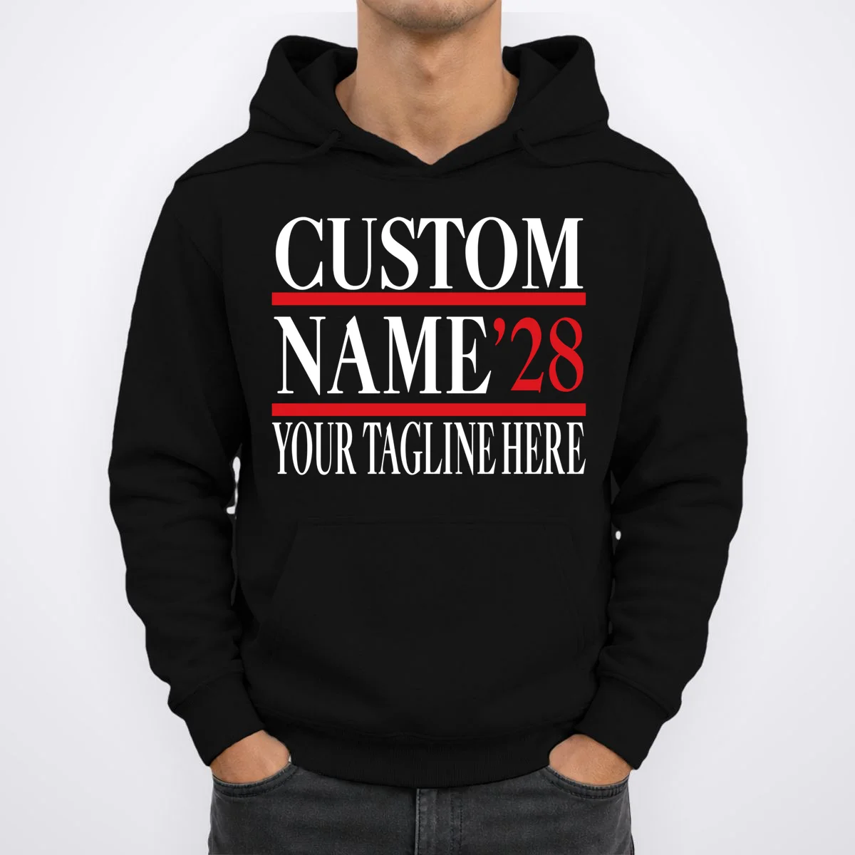 Custom Name For President 2028 Election Hoodie - Front 1