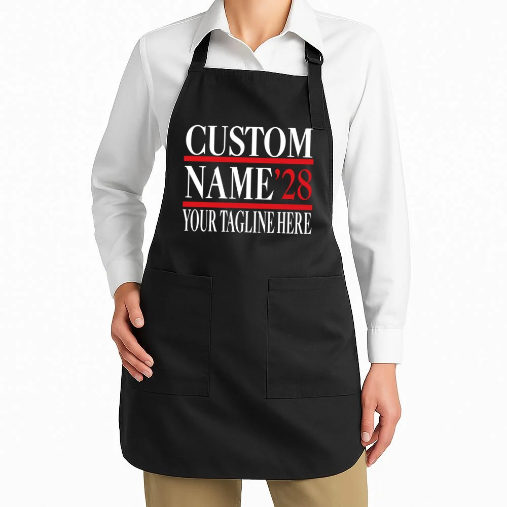Custom Name For President 2028 Election Apron - Front 1
