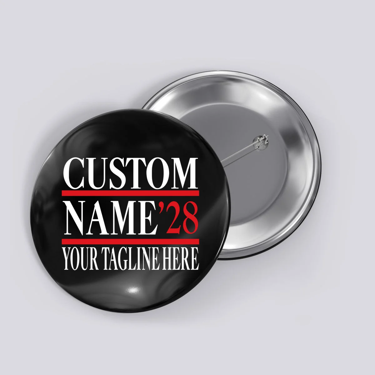Custom Name For President 2028 Election Button - Front
