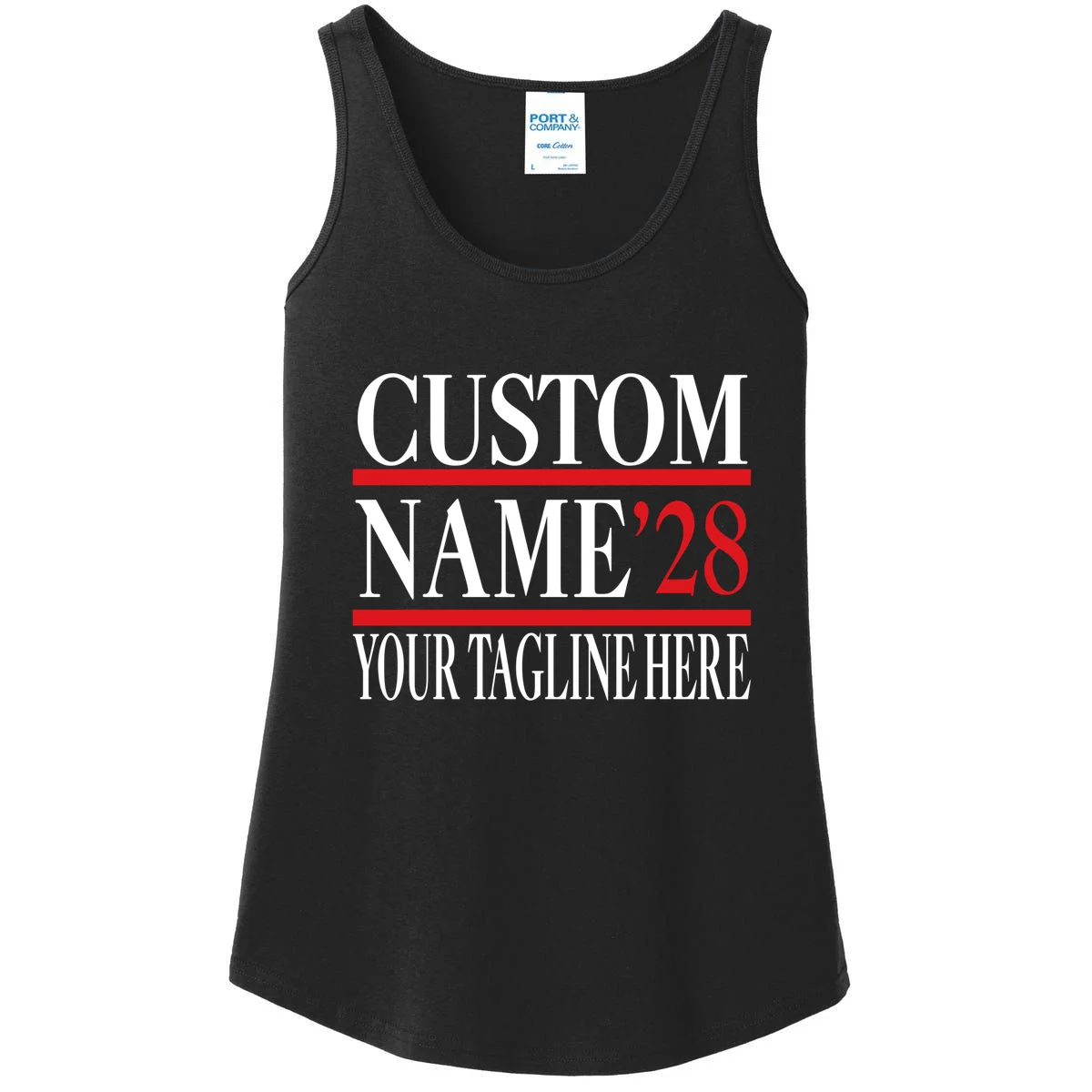 Custom Name For President 2028 Election Women's Tank Top - Front