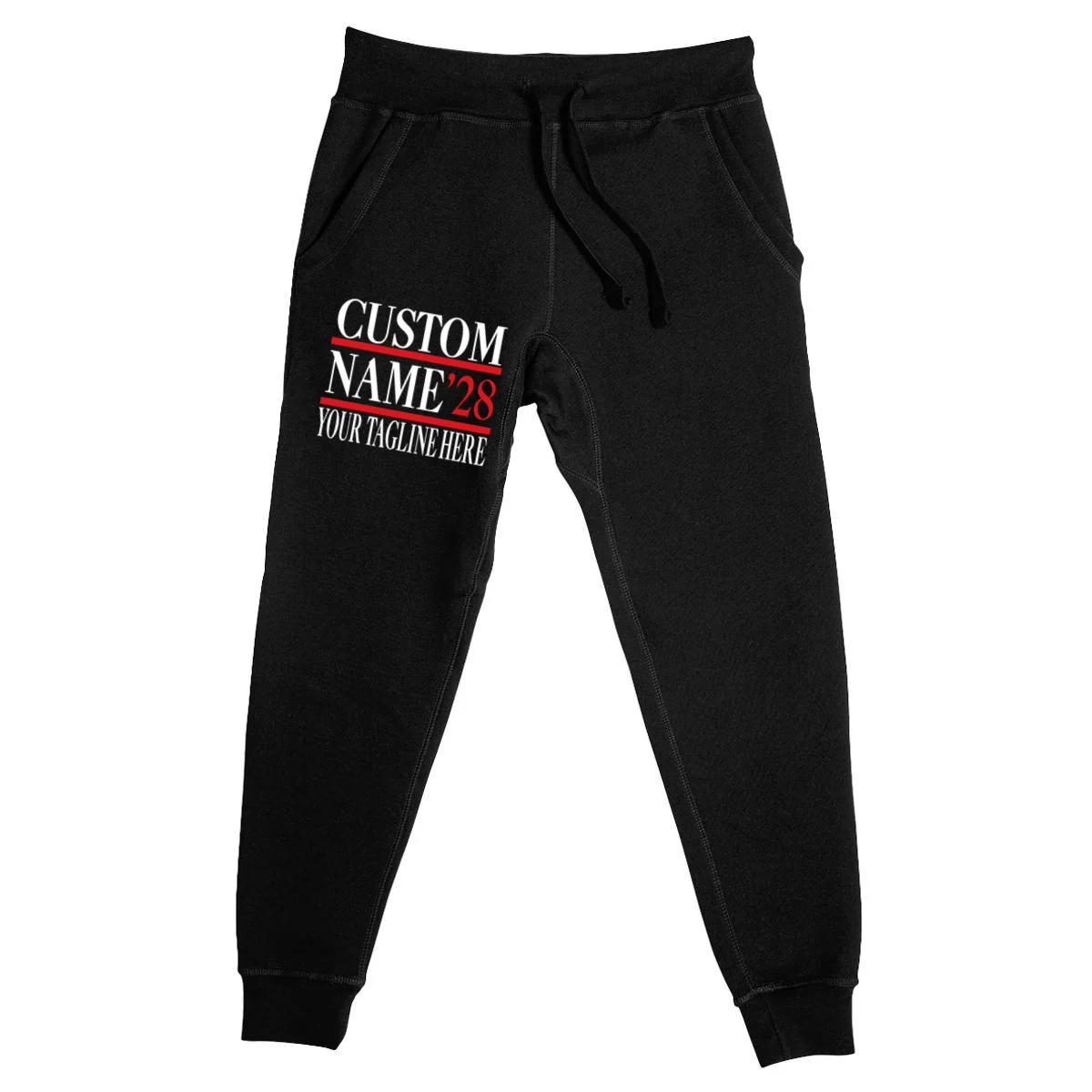 Custom Name For President 2028 Election Men's Sweatpants - Front