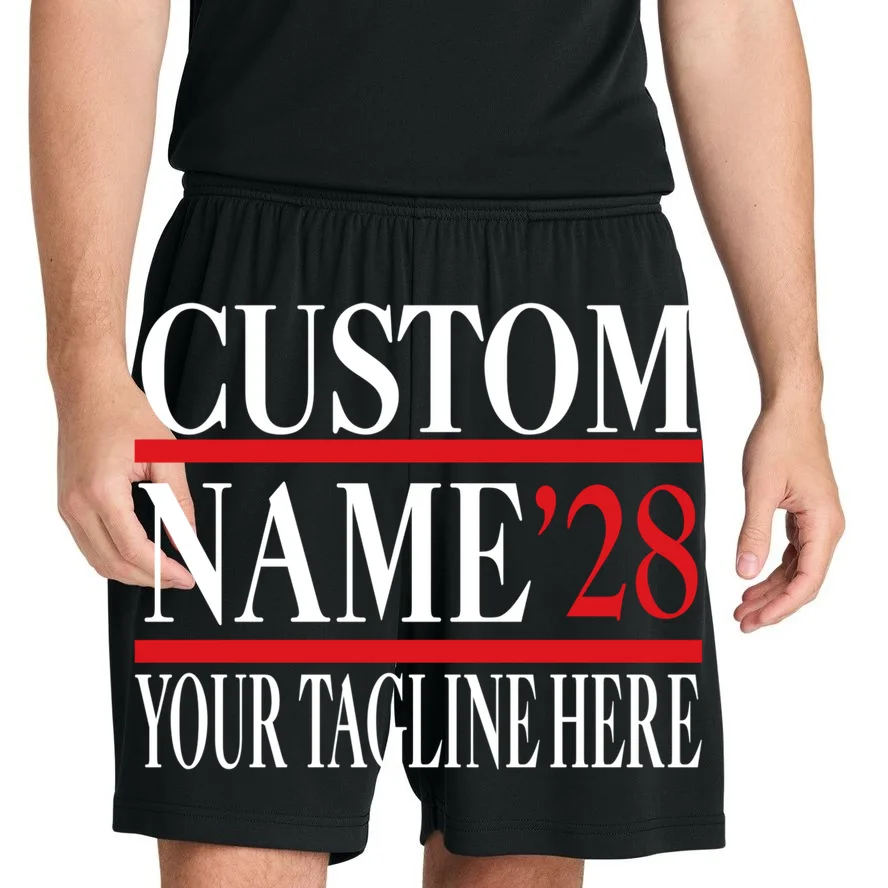 Custom Name For President 2028 Election Men's Shorts - Front 1
