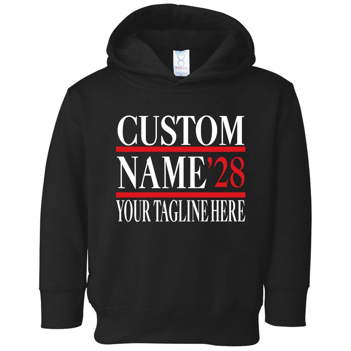 Custom Name For President 2028 Election Toddler Hoodie - Front