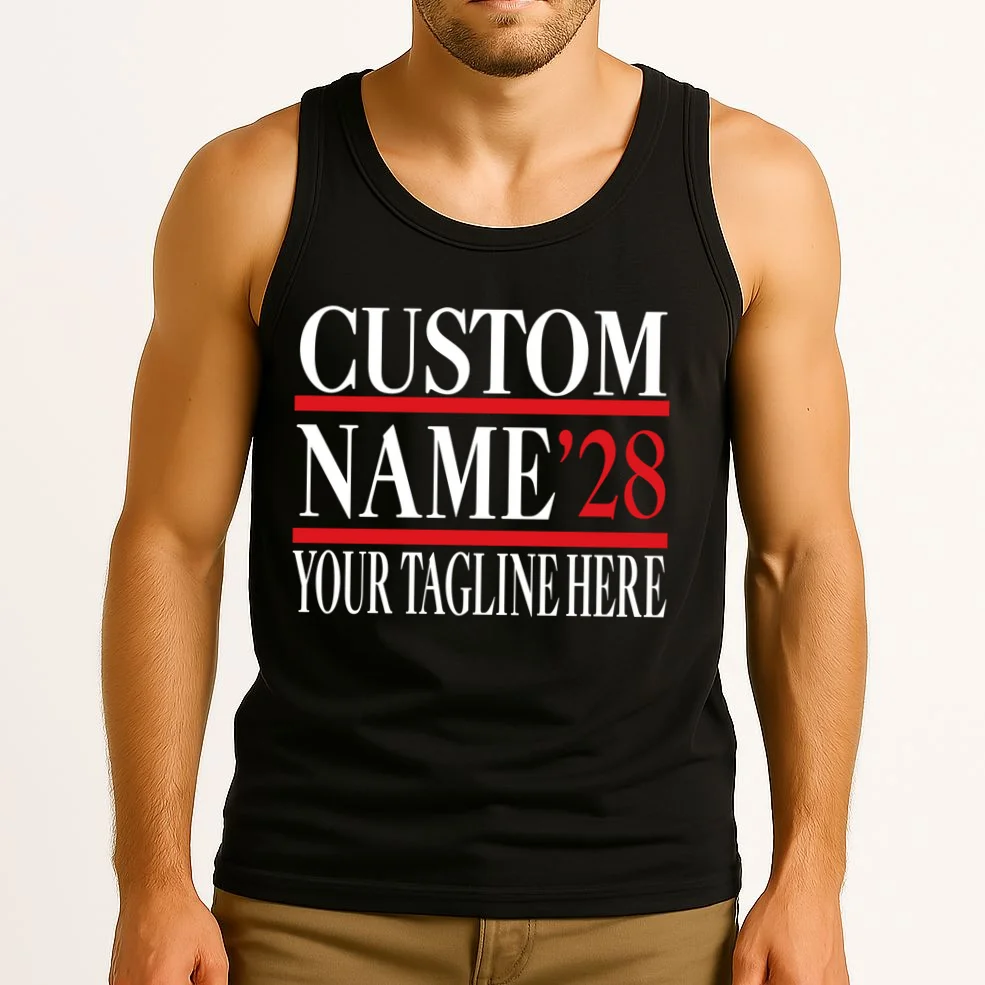 Custom Name For President 2028 Election Tank Top - Front 2