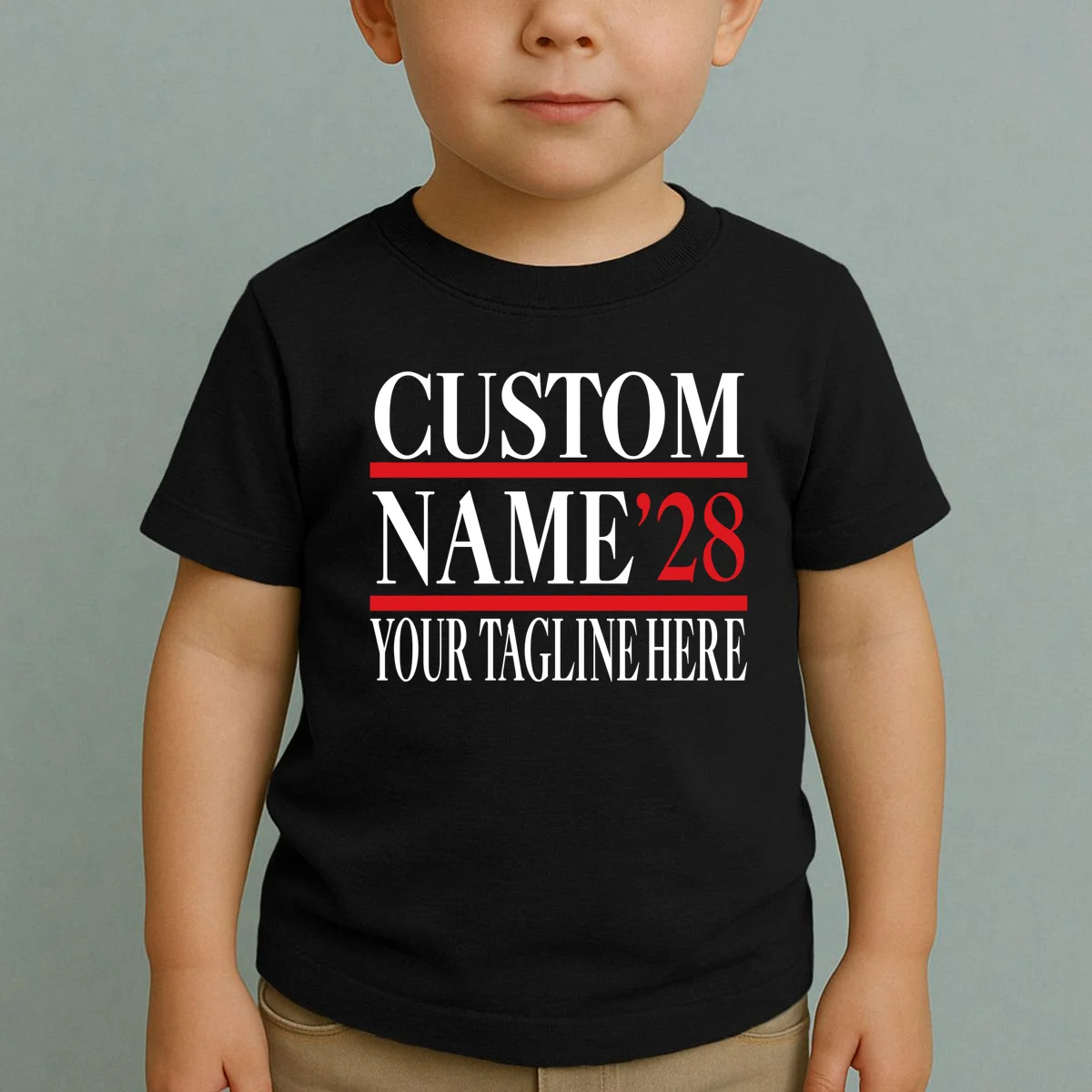 Custom Name For President 2028 Election Toddler T-Shirt - Front 1
