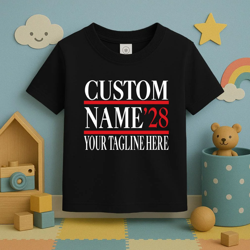 Custom Name For President 2028 Election Toddler T-Shirt - Front 2