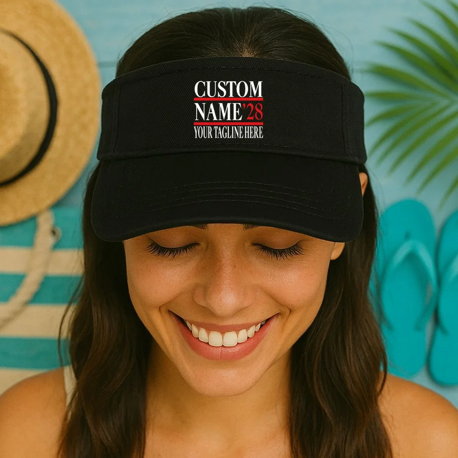 Custom Name For President 2028 Election Visor - Front 1