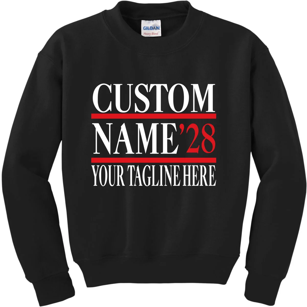 Custom Name For President 2028 Election Kids Sweatshirt - Front