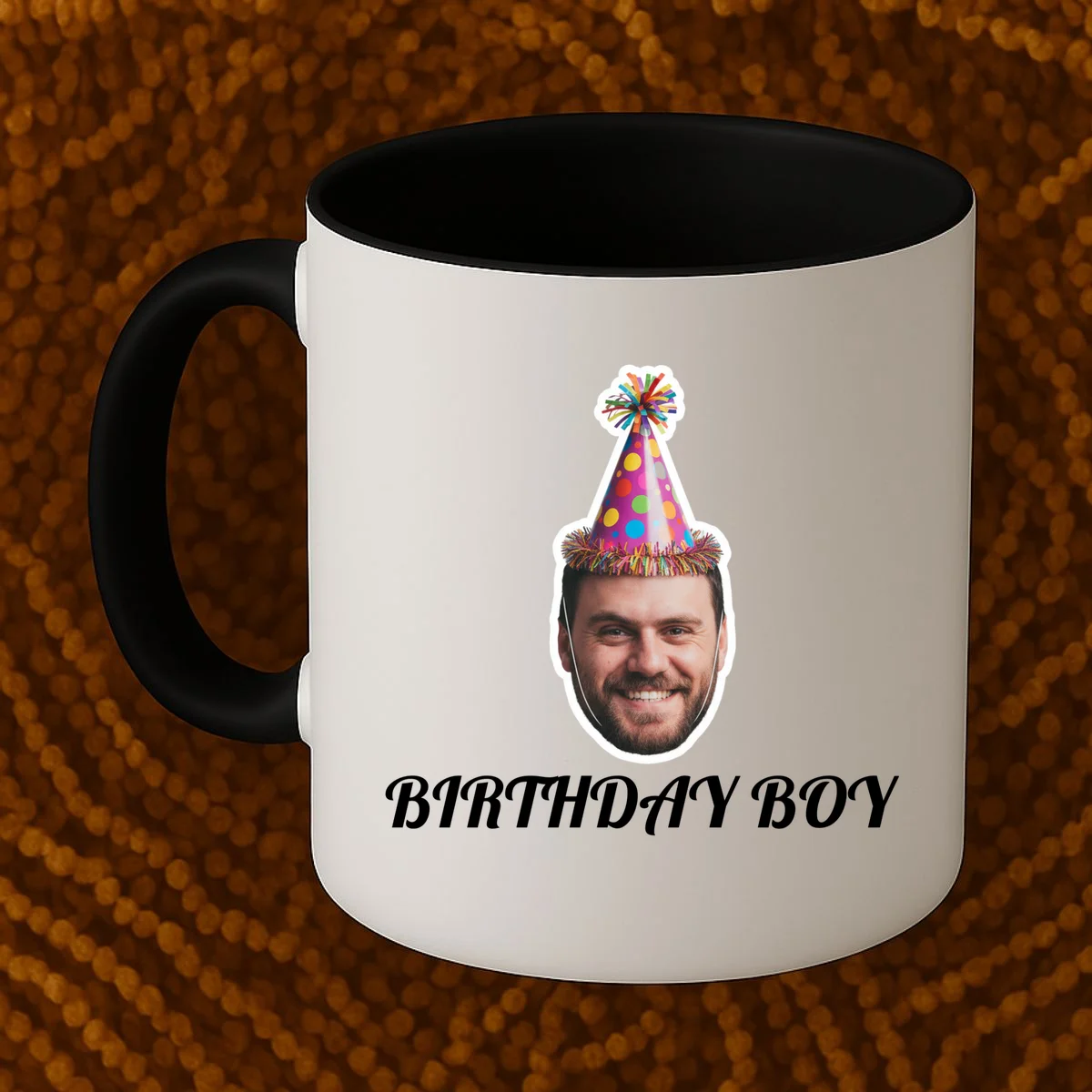 Custom Face Birthday Upload Your Photo for a Personalized Mug - Front 1