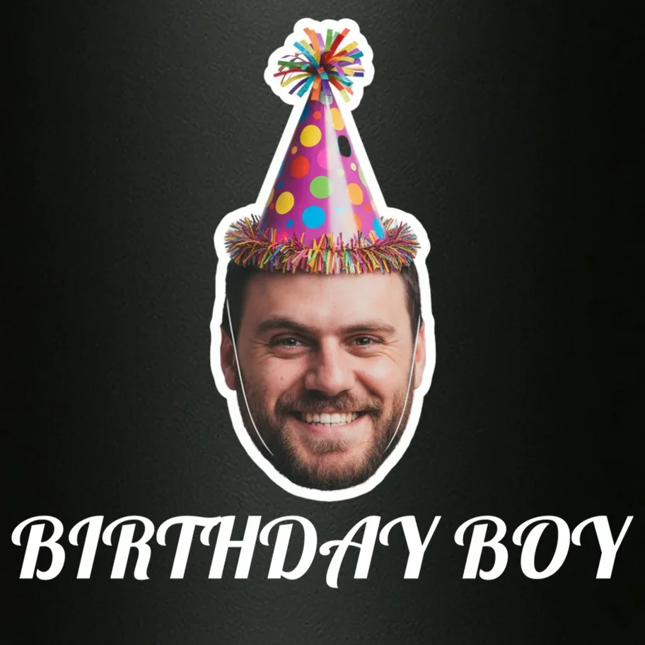 Custom Face Birthday Upload Your Photo for a Personalized 20oz Tumbler - Front - Close-up