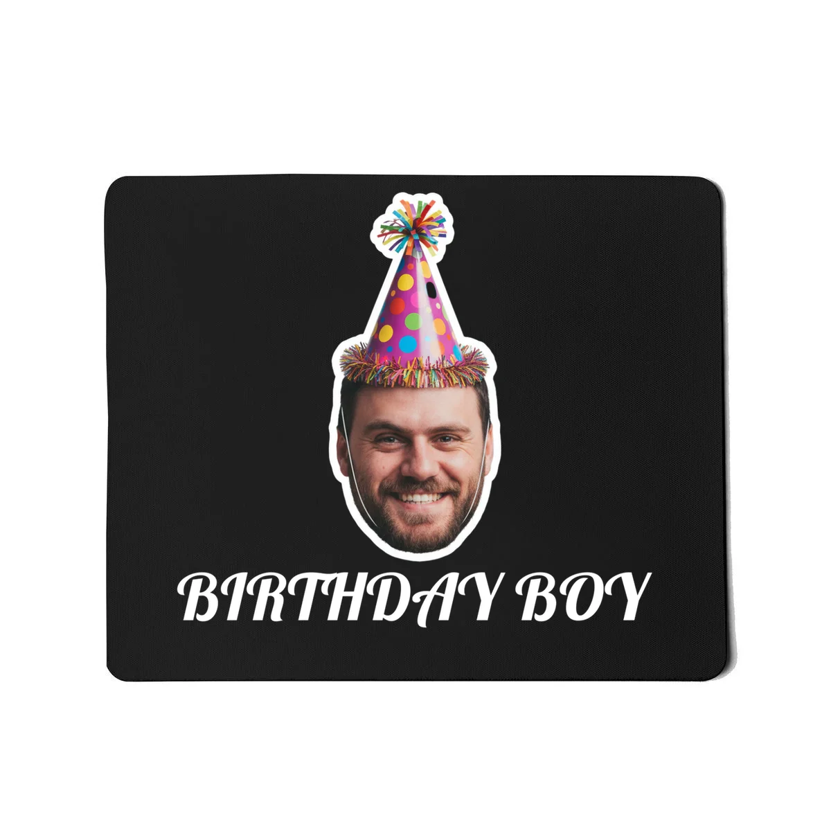 Custom Face Birthday Upload Your Photo for a Personalized Mouse Pad - Front
