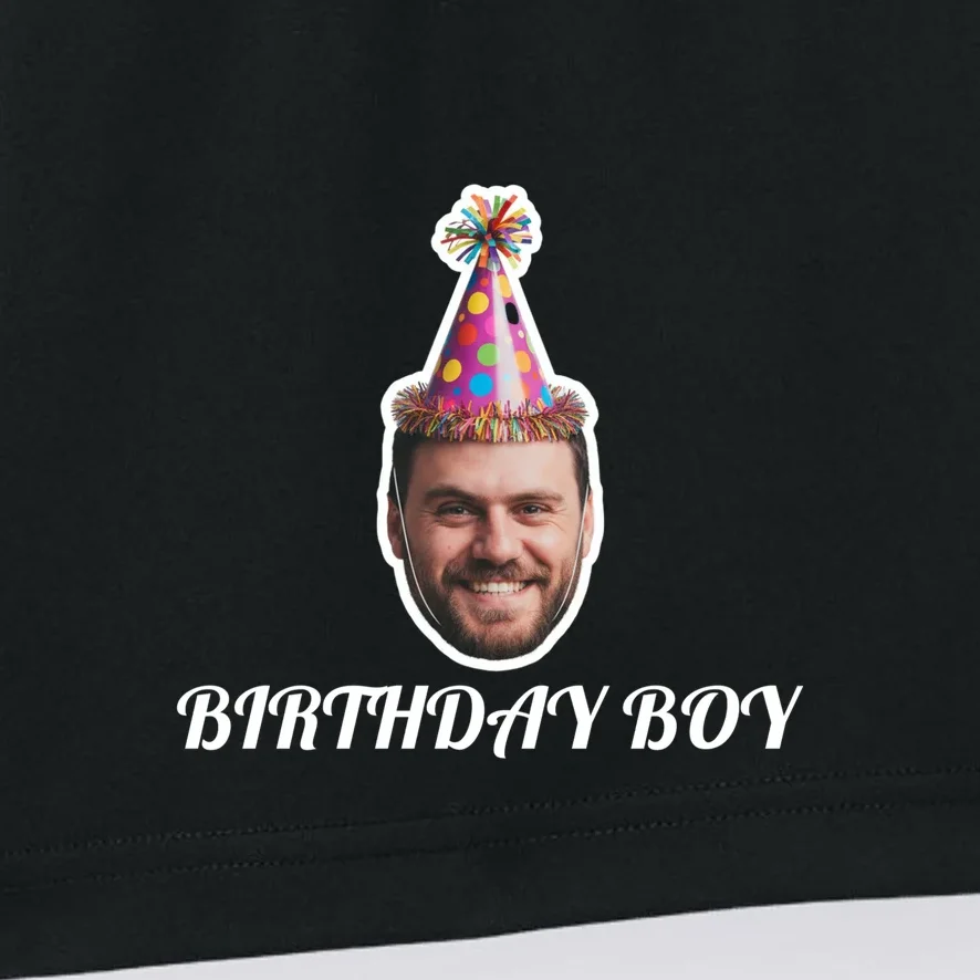 Custom Face Birthday Upload Your Photo for a Personalized Men's Shorts - Front - Close-up