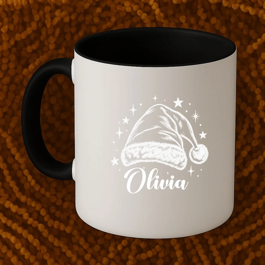Christmas Family Name Personalized - Custom Holiday Family Gift Mug - Front 1