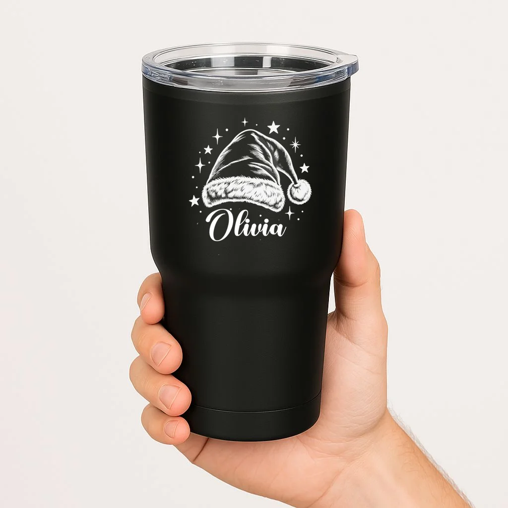 Christmas Family Name Personalized - Custom Holiday Family Gift 20oz Tumbler - Front 1