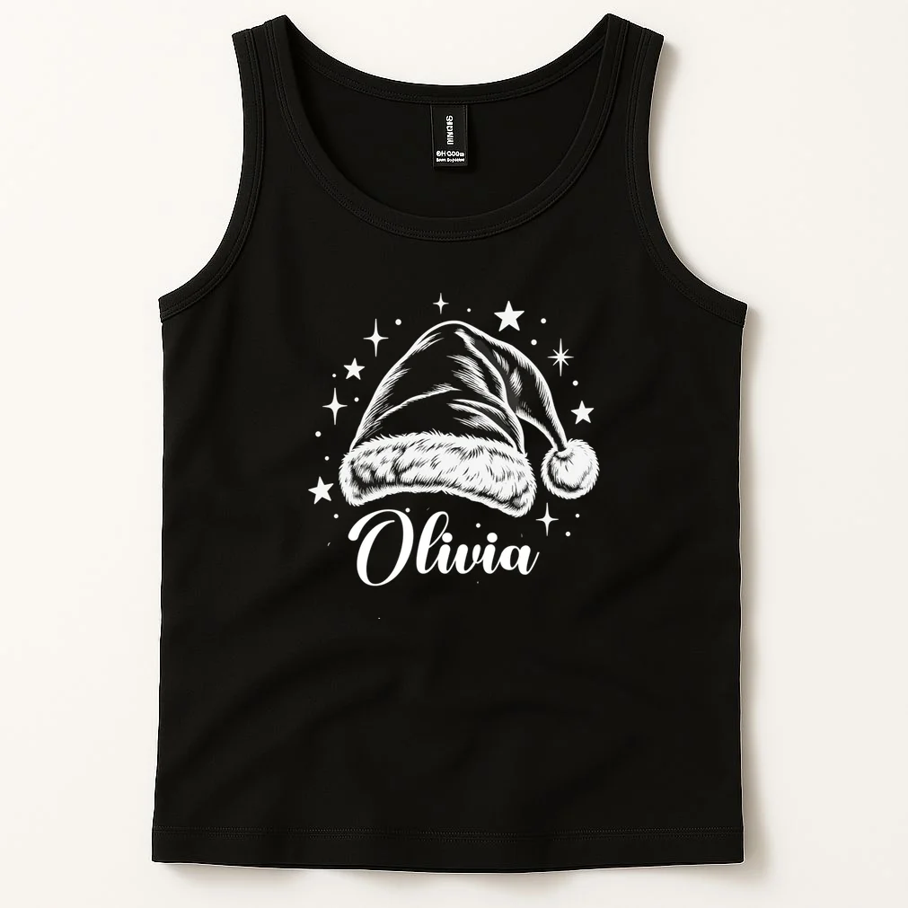 Christmas Family Name Personalized - Custom Holiday Family Gift Men's Tank Top - Front 1