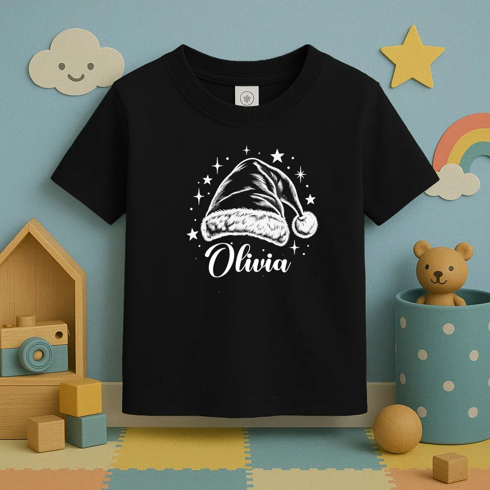 Christmas Family Name Personalized - Custom Holiday Family Gift Toddler T-Shirt - Front 2