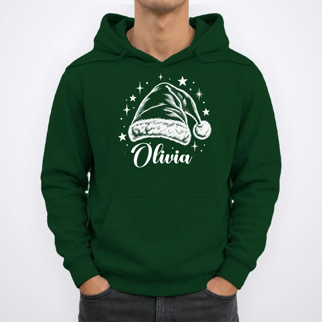 Christmas Family Name Personalized - Custom Holiday Family Gift Men's Hoodie - Front 1