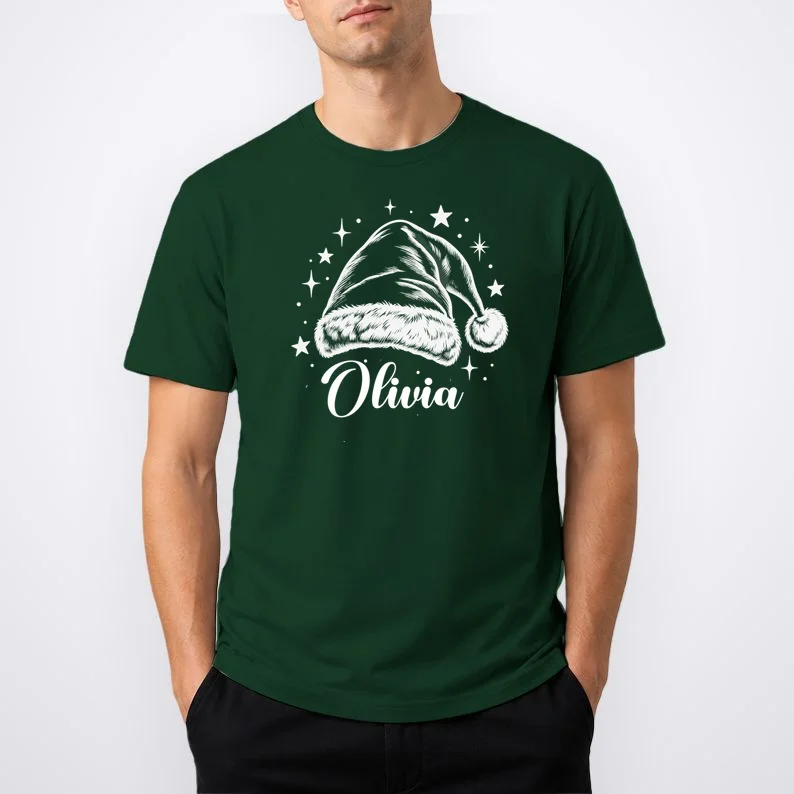 Christmas Family Name Personalized - Custom Holiday Family Gift Men's T-Shirt - Front 1