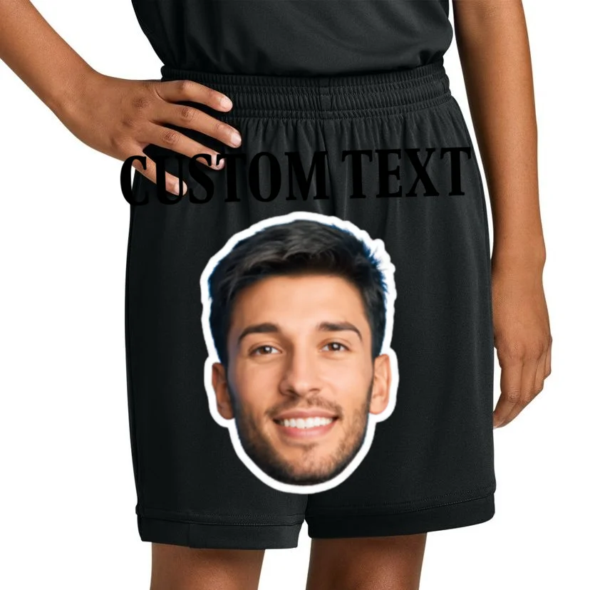 Custom Face Kids Shorts - Personalized Photo Gift with Your Face - Front 1