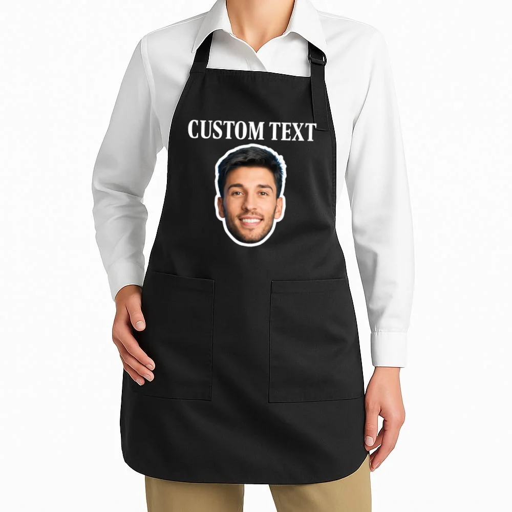 Custom Face Apron - Personalized Photo Gift with Your Face - Front 1
