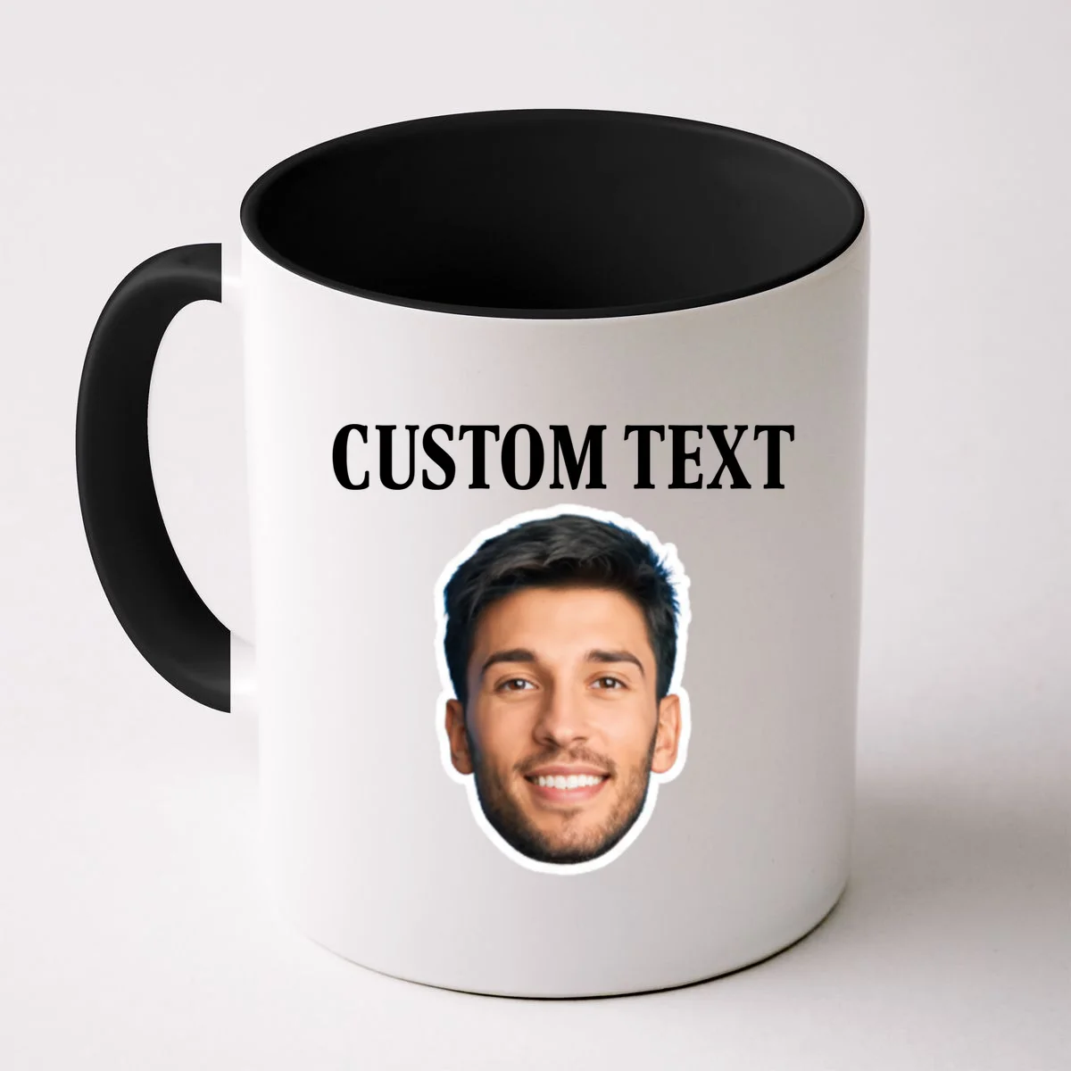 Custom Face Coffee Mug - Personalized Photo Gift with Your Face - Front