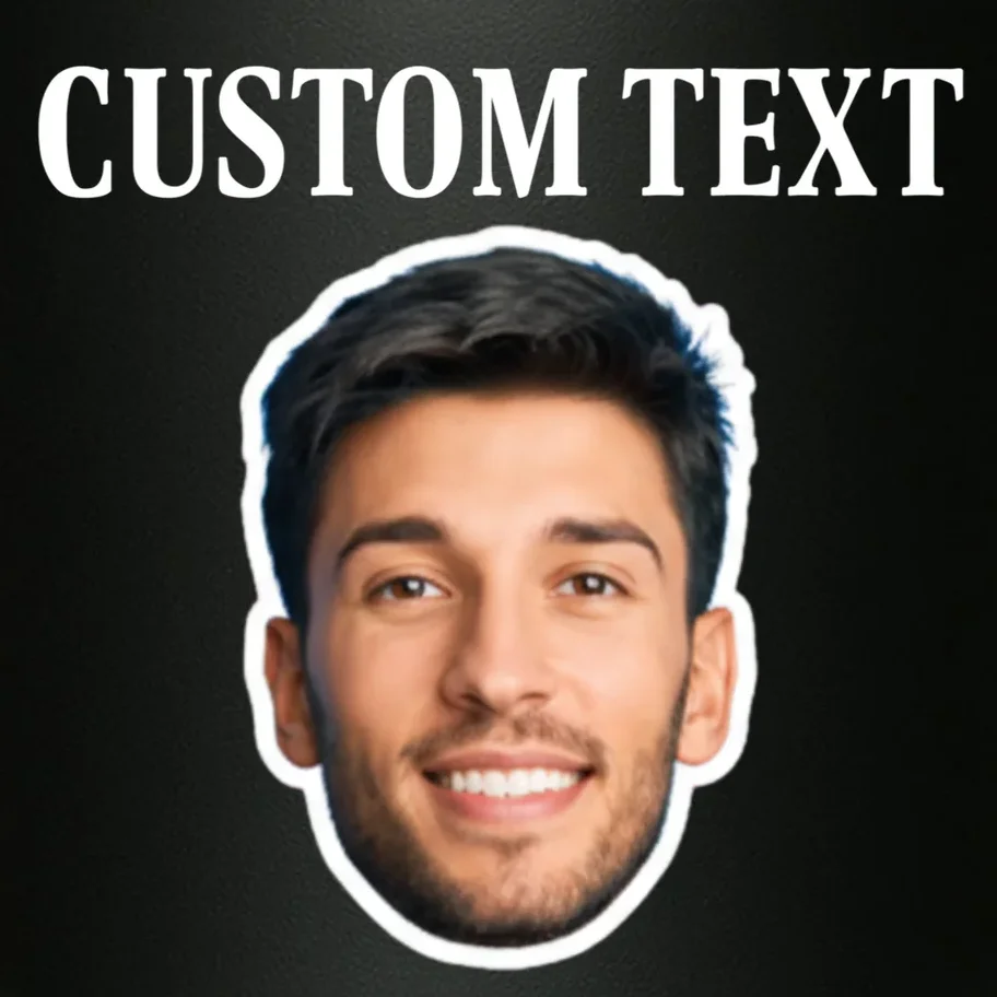 Custom Face 20oz Tumbler - Personalized Photo Gift with Your Face - Front - Close-up