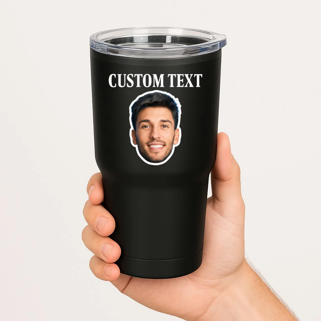 Custom Face 20oz Tumbler - Personalized Photo Gift with Your Face - Front 1